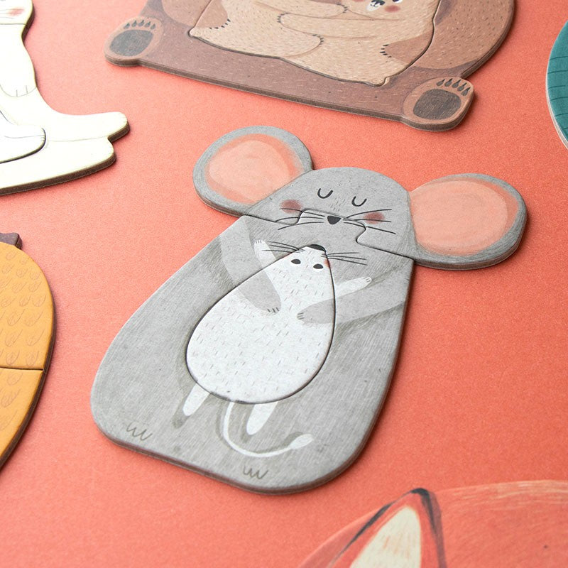 Puzzle "Mama" von Londji - Fertiges Puzzle mit Mama und Baby im Bauch