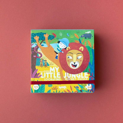 Pocket Puzzle "My Little Jungle" von Londji: 24-teiliges Minipuzzle mit Beobachtungsspiel. 