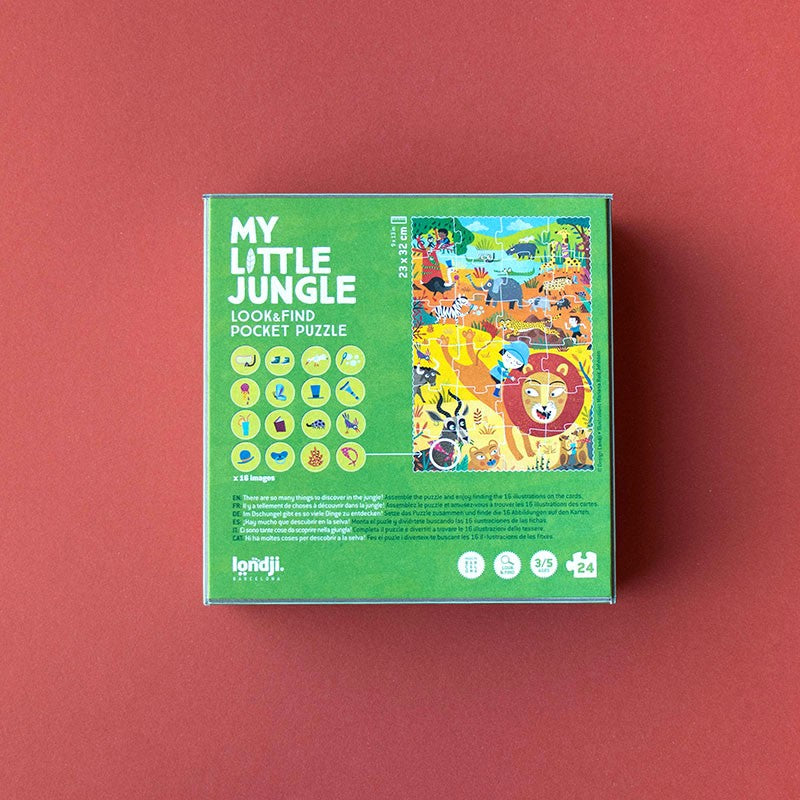 Pocket Puzzle "My Little Jungle" von Londji: Minipuzzle mit praktischem Format für unterwegs