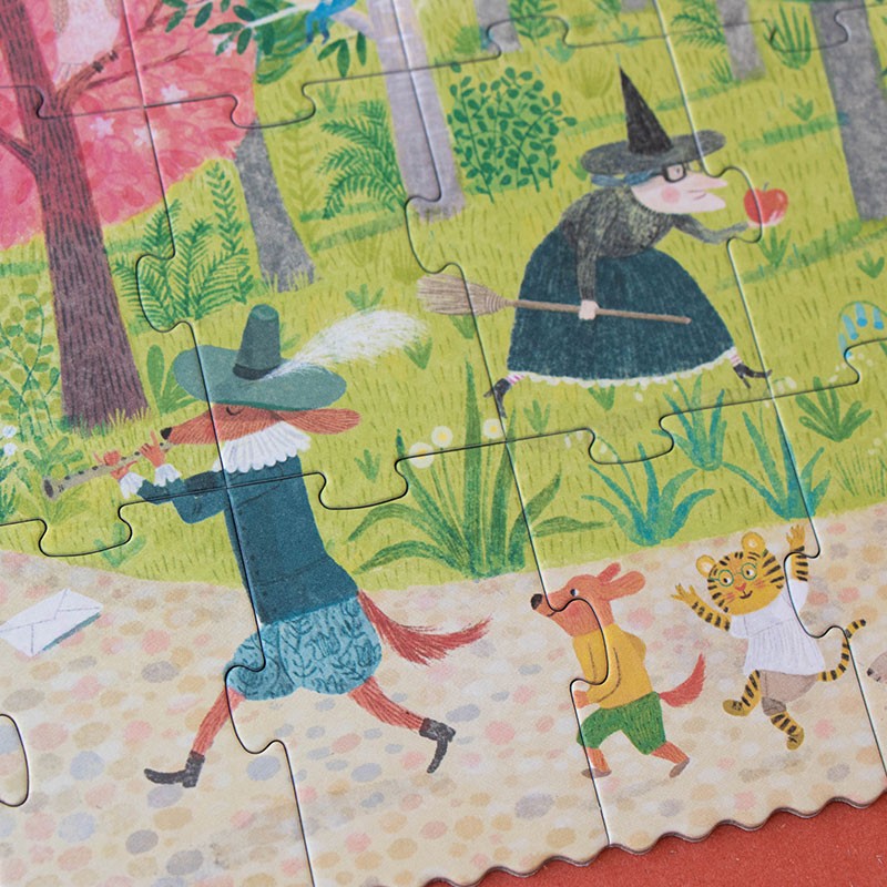 Nahaufnahme vom Puzzle "Once Upon a Time" -  Viele kleine Details laden zum Entdecken und Träumen ein