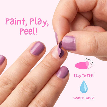 Kindernagellack „Under the Sea“ im trendigem Lila von Miss Nella. Peel-off Nagellack für Kinder: einfach abziehbar.