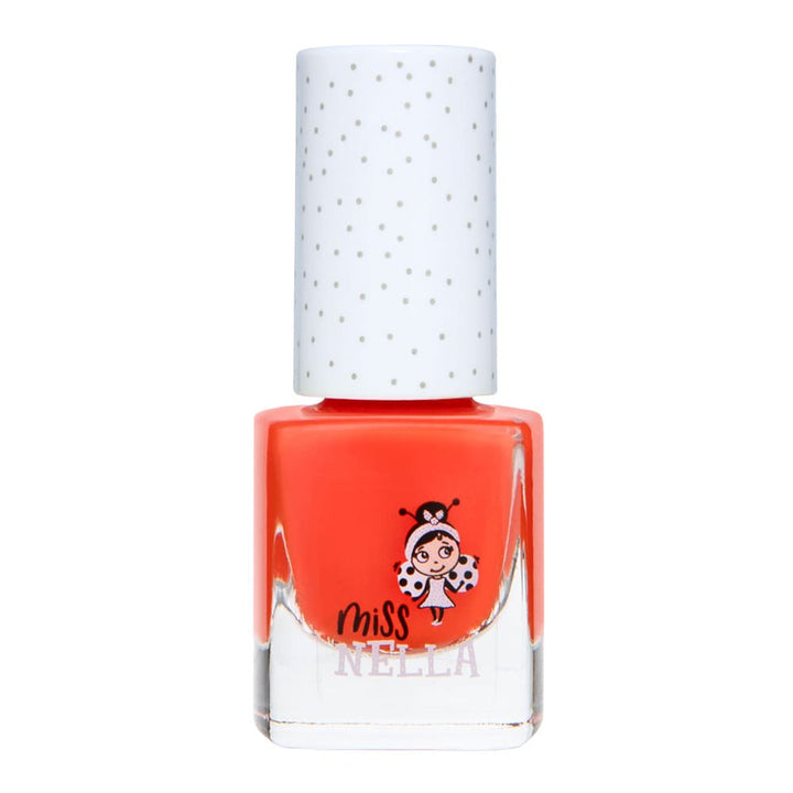 Kindernagellack „Poppy fields" im leuchtendem Rot von Miss Nella. 