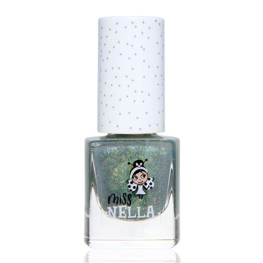 Kindrnagellack "Bibbidi Bobbidi Boo" von Miss Nella - im glitzernden grün