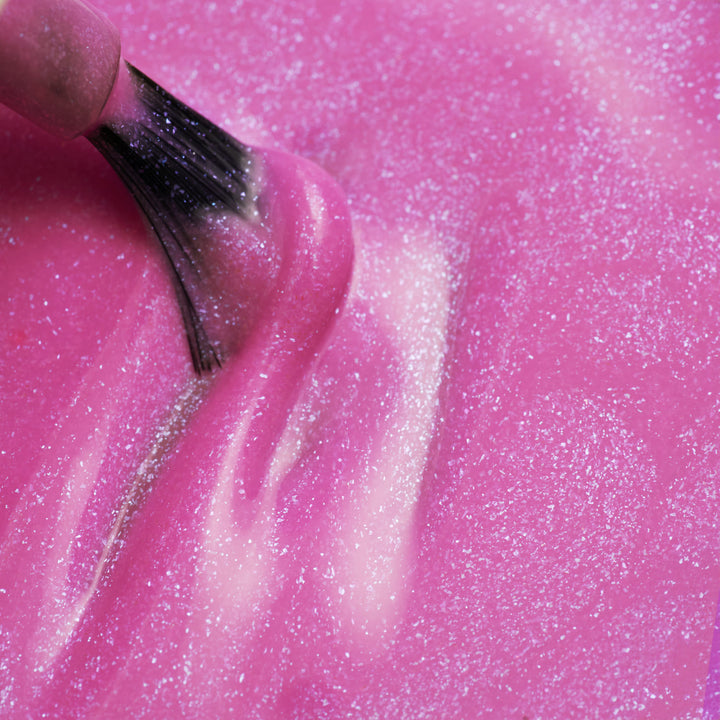 Kindernagellack „Blueberry Smoothie“ im schimmernden Lila von Miss Nella. Schimmernde Farbe in BlauLila