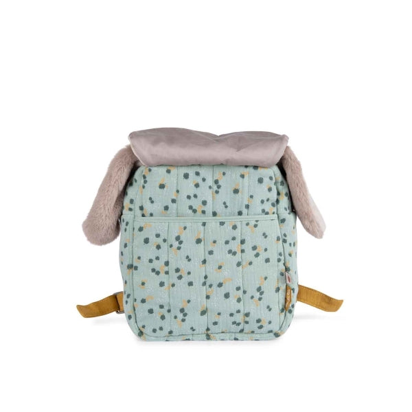 Rucksack "Hase in salbei von Moulin Roty - zwei Fächer. Idal für Kita