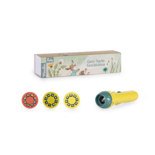 Projektionslampe von Moulin Roty zum Erzählen von Gute Nacht Geschichten - Produktabbildung