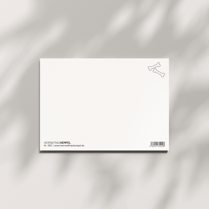 Postkarte Dackeklub von Herr & Frau Hempel - Rückseite