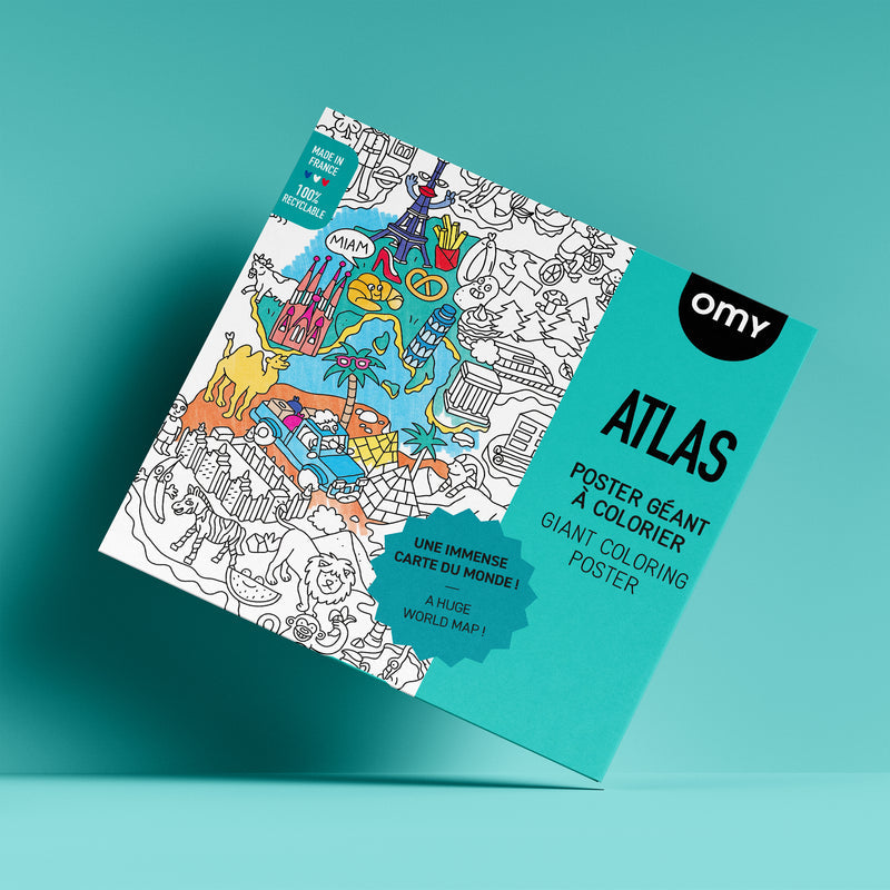 XXL Ausmalposter "Atlas" von OMY - Produktabbildung
