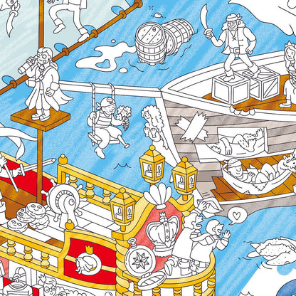 XXL Ausmalposter "Piraten" von OMY- Produktabbildung, Geschenkidee