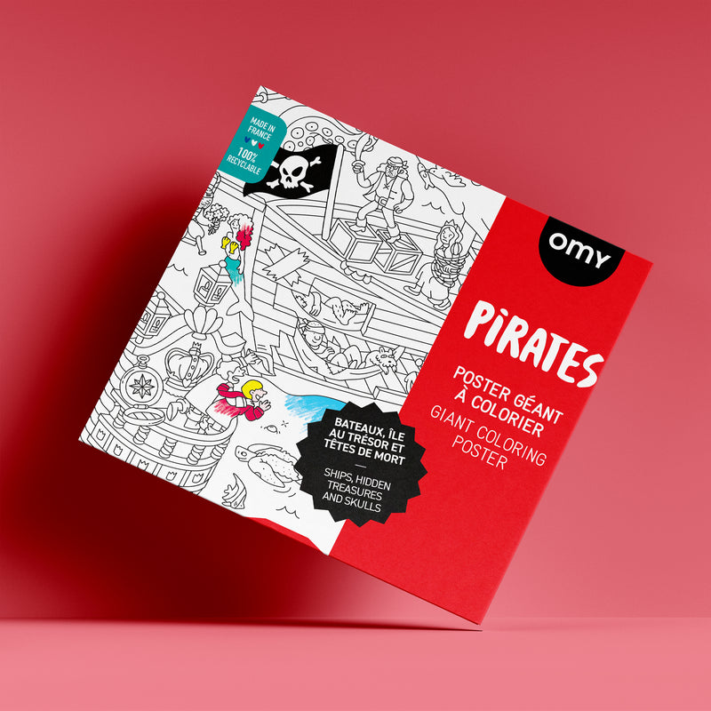 XXL Ausmalposter "Piraten" von OMY- Produktabbildung