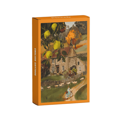 Mini Puzzle "Englisch" Cottage" von Piecely - 99 Teile aus recycelter Pappe