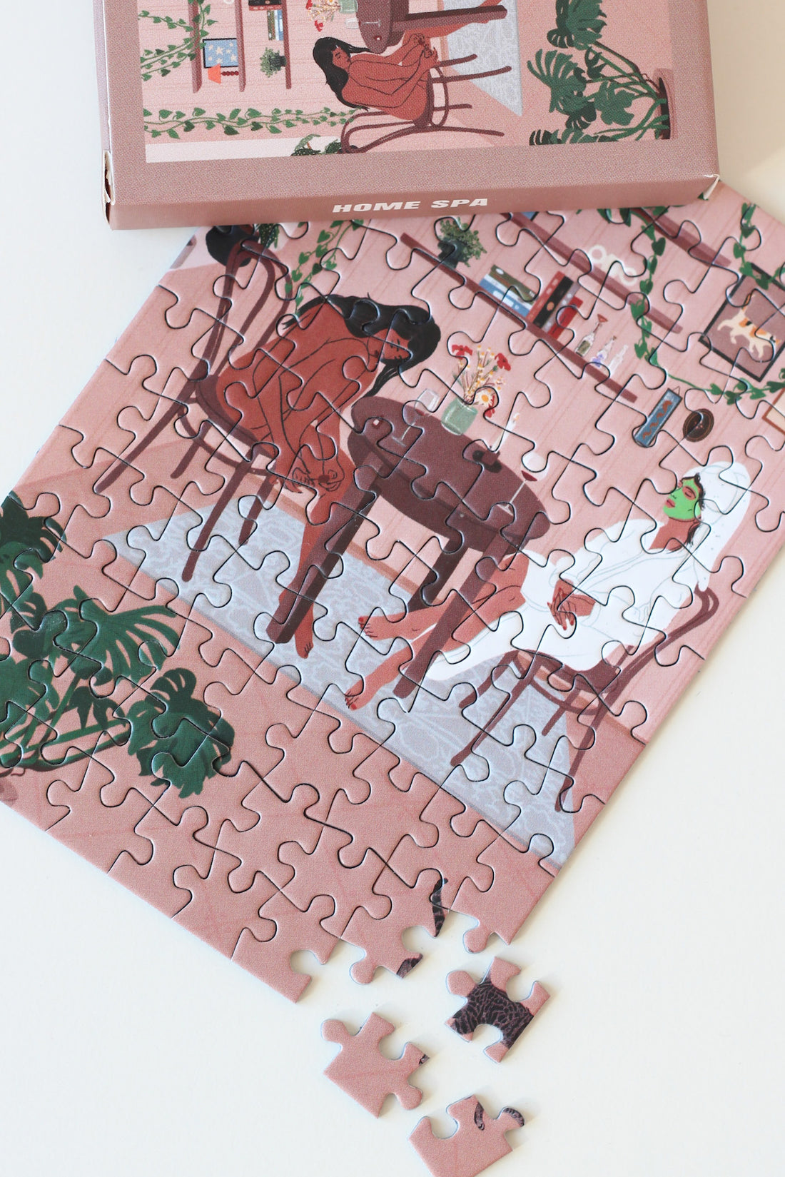 Mini Puzzle "Home Spa" von Piecely -  Perfekt für eine kurze kreative Auszeit oder als Geschenk.