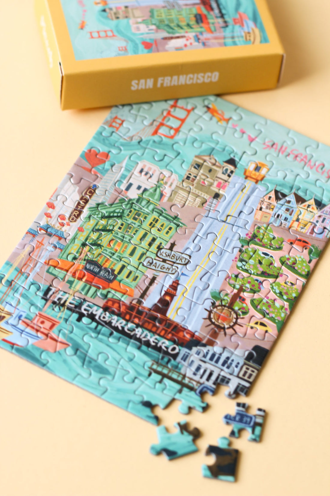 Mini Puzzle "San Francisco" von Piecely -  Perfekt für eine kurze kreative Auszeit oder als Geschenk.