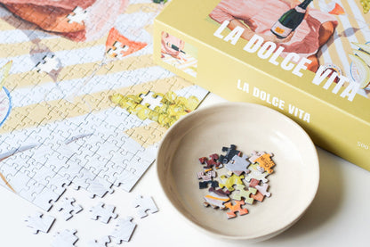 Puzzle "Dolce Vita" von Piecely - Perfekt für eine kurze kreative Auszeit oder als Geschenk.