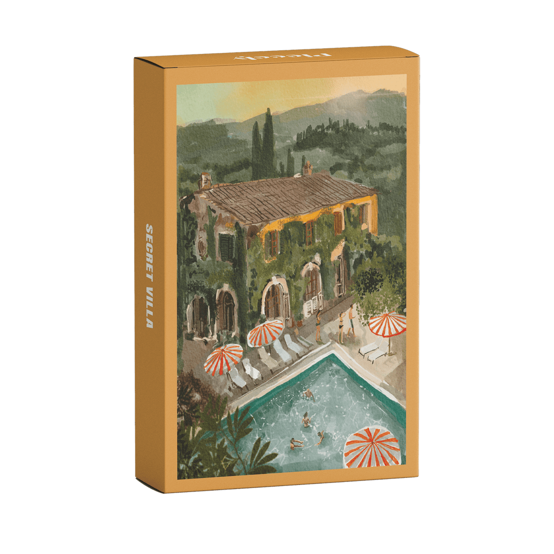 Mini Puzzle "Secret Villa" von Piecely - 99 Teile aus recycelter Pappe. 