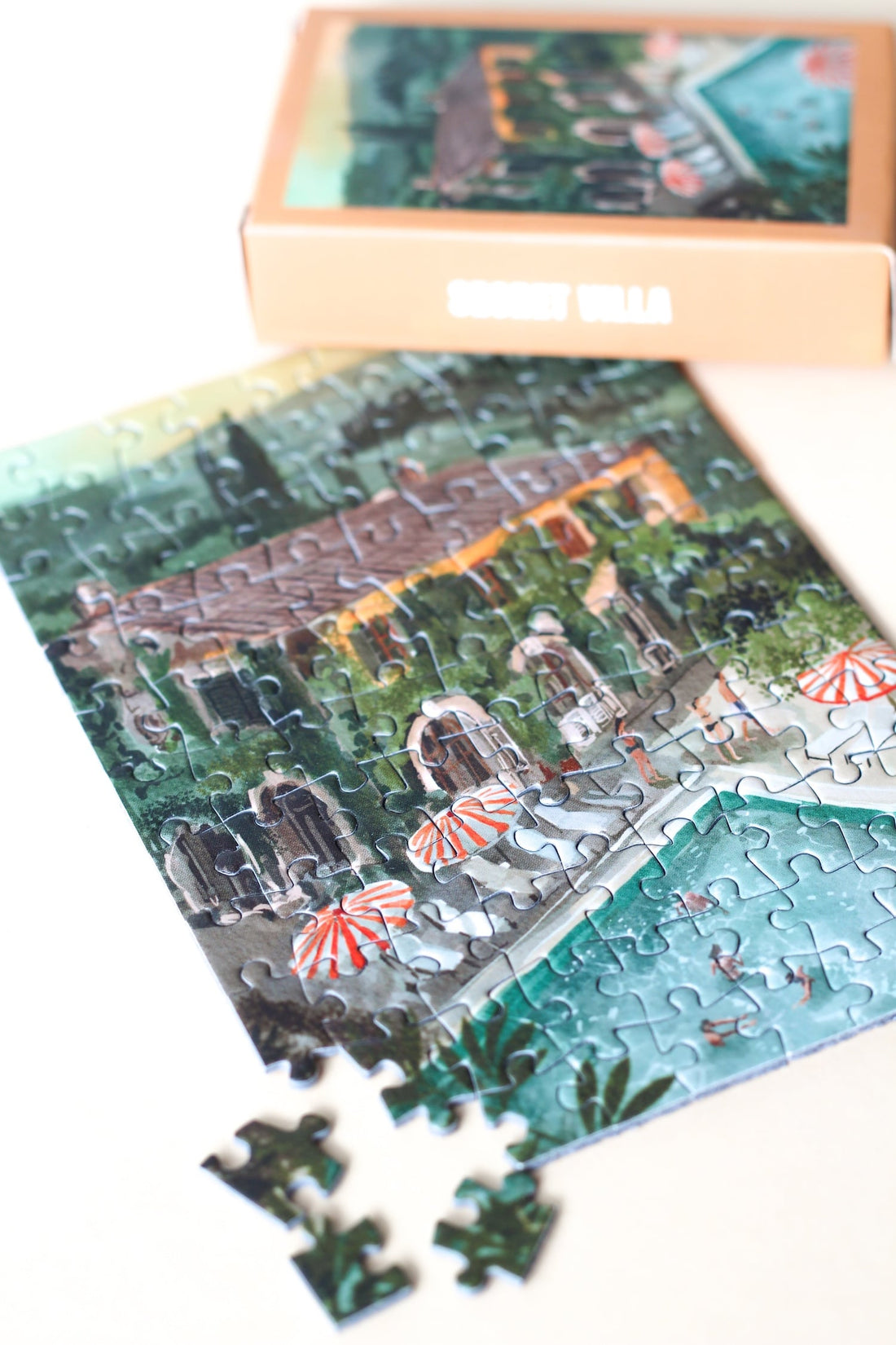 Mini Puzzle "Secret Villa" von Piecely -  Perfekt für eine kurze kreative Auszeit oder als Geschenk.