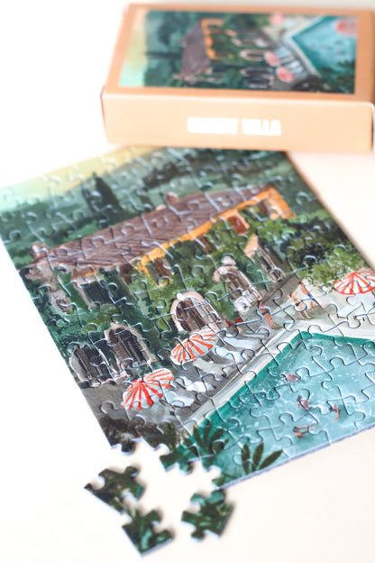 Mini Puzzle "Secret Villa" von Piecely -  Perfekt für eine kurze kreative Auszeit oder als Geschenk.