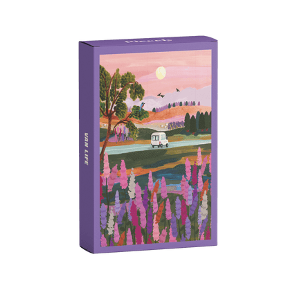 Mini Puzzle "Van Life von Piecely" - 99 Teile aus recycelter Pappe. 