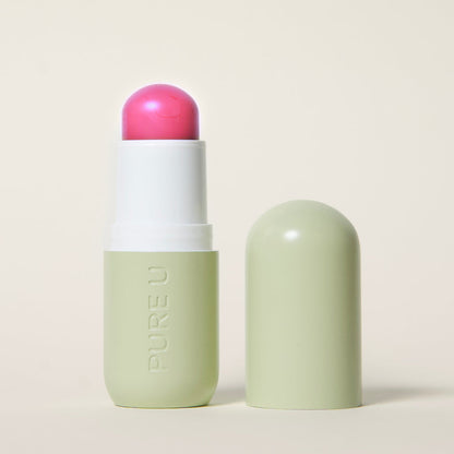Blush Balm "Pink Pop" von Pure U: Cremige Textur, pflegend, leicht, ohne zu fetten. Vegan. 