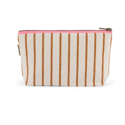 Tasche "Sofia" in dünnen Streifen mit beige von Rose in April – 100 % Baumwolle, made in Portugal, OEKO TEX zertifiziert