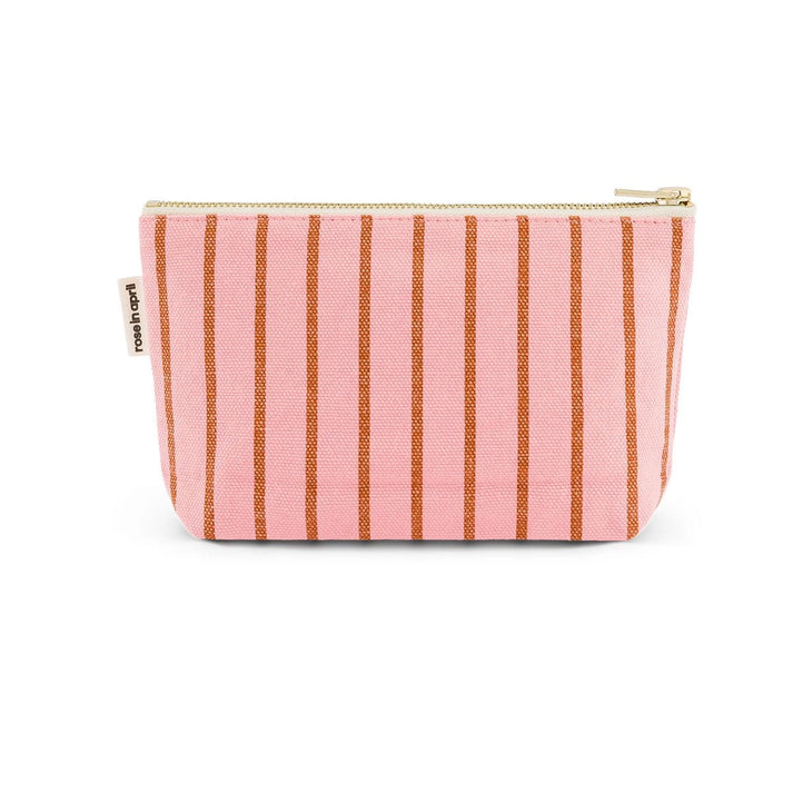 Tasche "Sofia" in dünnen Streifen mit rosa von Rose in April – 100 % Baumwolle, gefertigt in Portugal, OEKO TEX zertifiziert