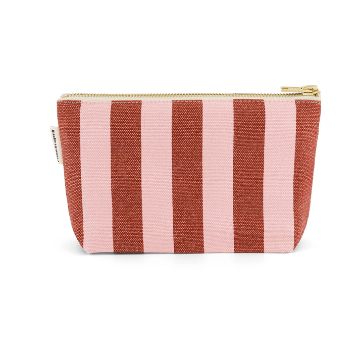 Tasche "Sofia" mit rosa und lila Streifen von Rose in April:  100 % Baumwolle, OEKO-TEX, gefertigt in Portugal.
