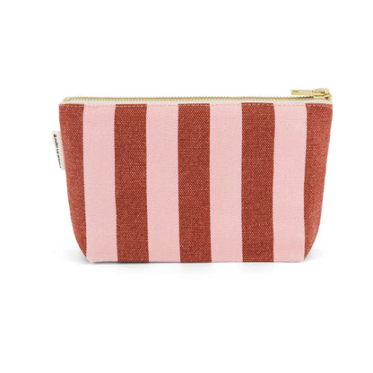 Tasche "Sofia" mit rosa und lila Streifen von Rose in April:  100 % Baumwolle, OEKO-TEX, gefertigt in Portugal.