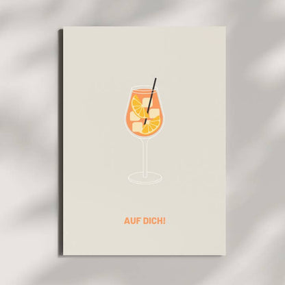 Postkarte "Auf Dich!"