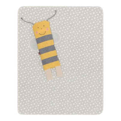 Der Kuschelfreund "Biene" von David Fussenger - Puppe und doppelseitige Decke in einem