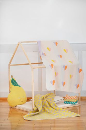 Kinderdecke "Herzen" von David Fussengger - ideales Geschenk für Kinder