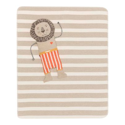 Kuschelfreund "Löwe" von David Fussengger: Puppe und doppelseitige Decke in einem. 