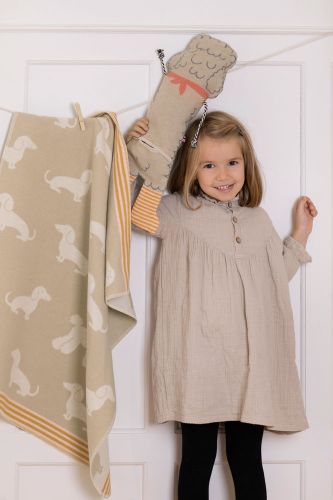 Babydecke "Dackel" von David Fussengger: ideales Geschenk für Kinder