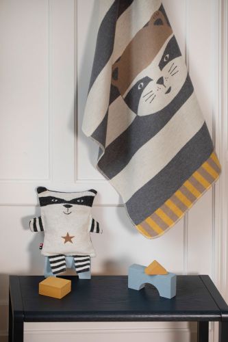 Körnerkissen "Waschbär"  von David Fussengger -nachhaltig produziert in Österreich