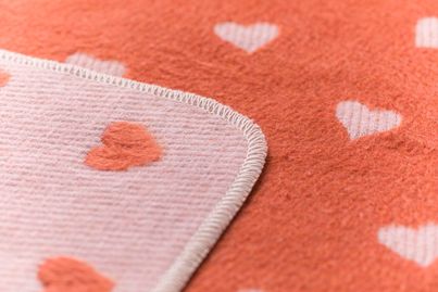 Babydecke "Herzen" von David Fussenger - doppelseitig, mit flauschiger Oberfläche