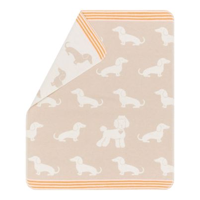 Babydecke "Dackel" von David Fussengger: kuschelweich, doppelseitig, waschbar und aus recycelter Baumwolle. 