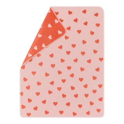 Babydecke "Herzen" von David Fussengger - nachhaltig produziert in Österreich