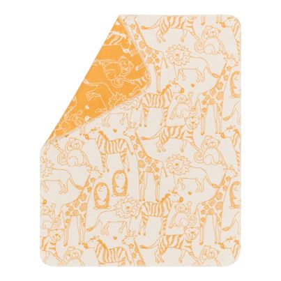 Die Babydecke "Safari" in senfgelb von David Fussengger - hochwertiges Material, nachhaltig hergestellt