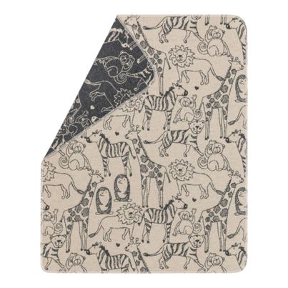 Die Babydecke "Safari" in beige von David Fussengger - hochwertig produziert, waschbar