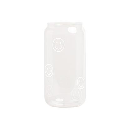 Hohes Trinkglas Smiley von Eulenschnitt – Glas mit feinem Smiley-Detail