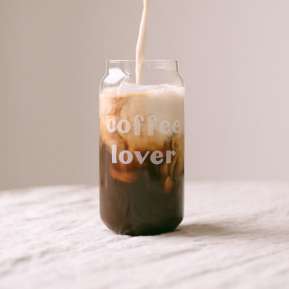 Eulenschnitt Trinkglas Coffee Lover – minimalistisches Glas für Kaffee-Fans