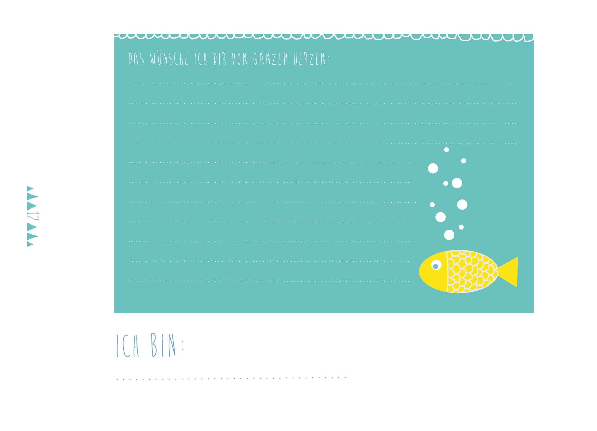 Freundeheft "Mein Taufbuch" in blau von Ava & Yves - perfekte idee zur Taufe