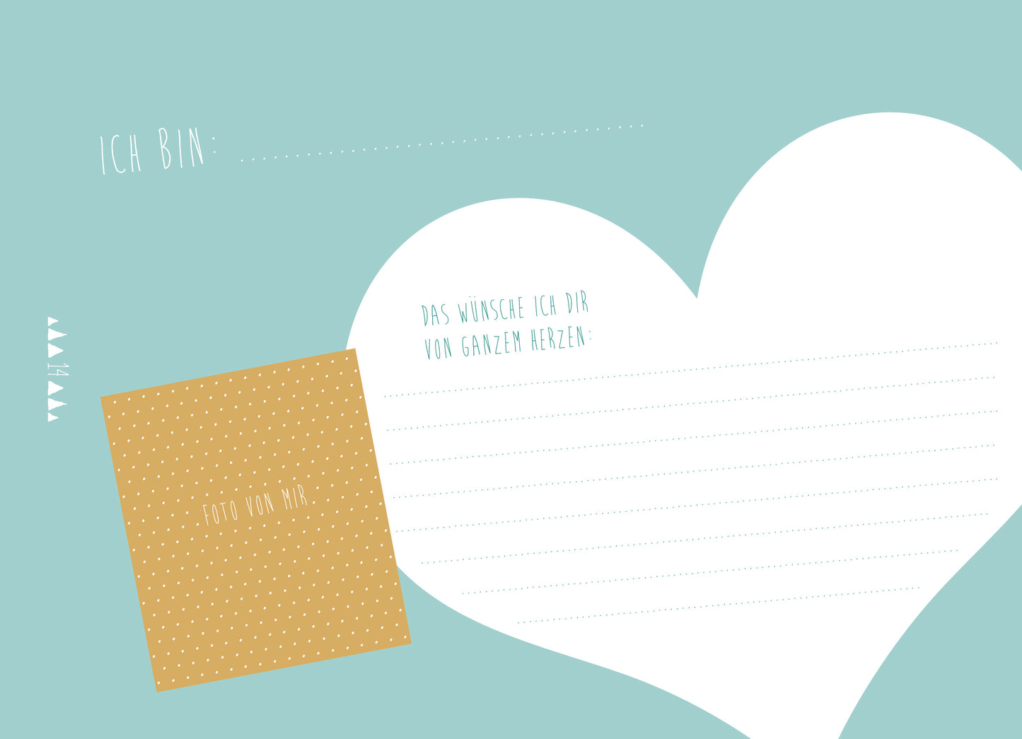 Freundeheft "Mein Taufbuch" in blau von Ava & Yves - viel Platz für Wünsche der Taufgäste