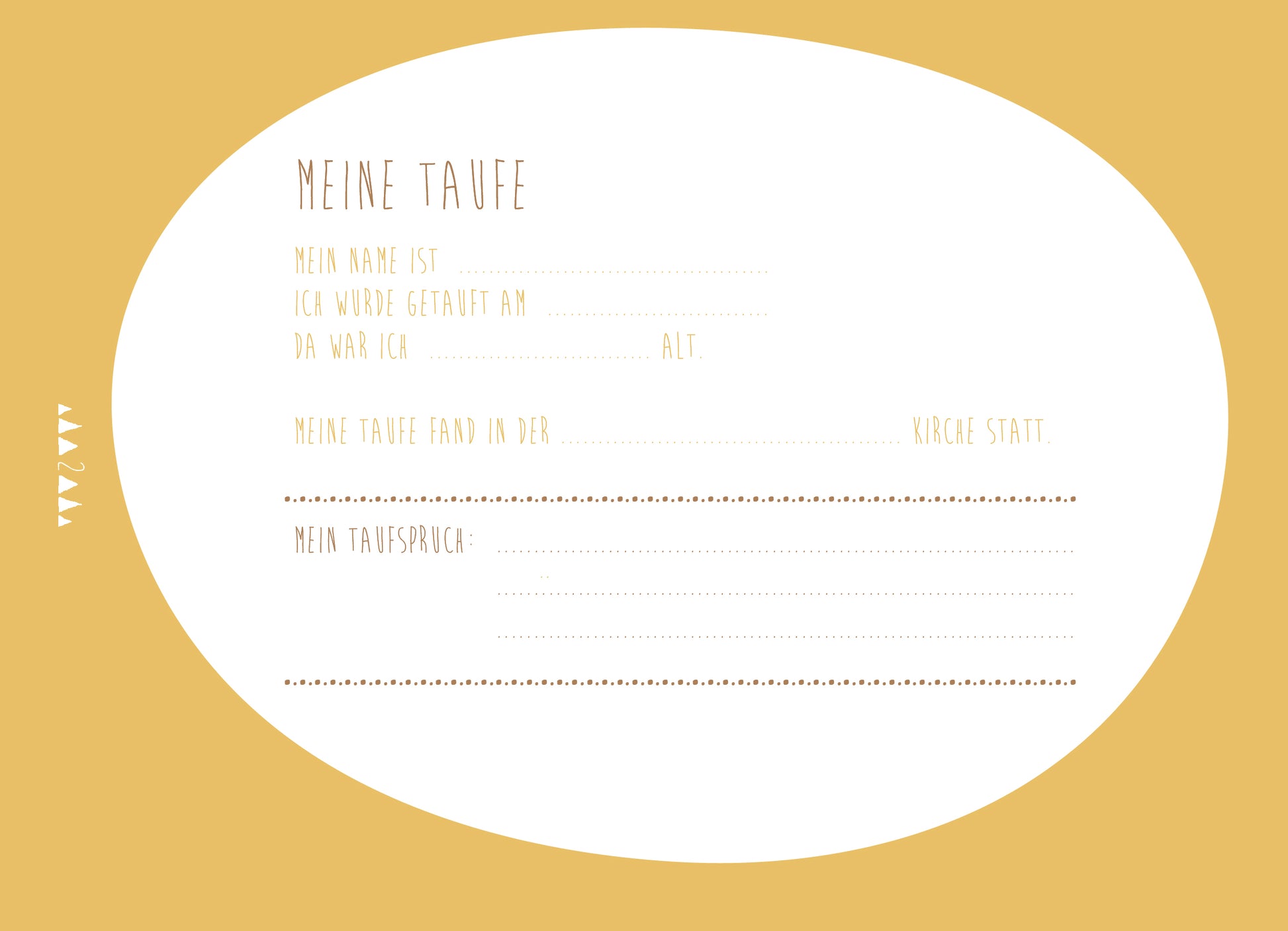 Freundeheft "Mein Taufbuch" in rosa von Ava & Yves - liebevoll gestaltet für Erinnerungen zur Taufe