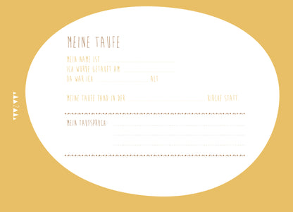 Freundeheft "Mein Taufbuch" in rosa von Ava & Yves - liebevoll gestaltet für Erinnerungen zur Taufe