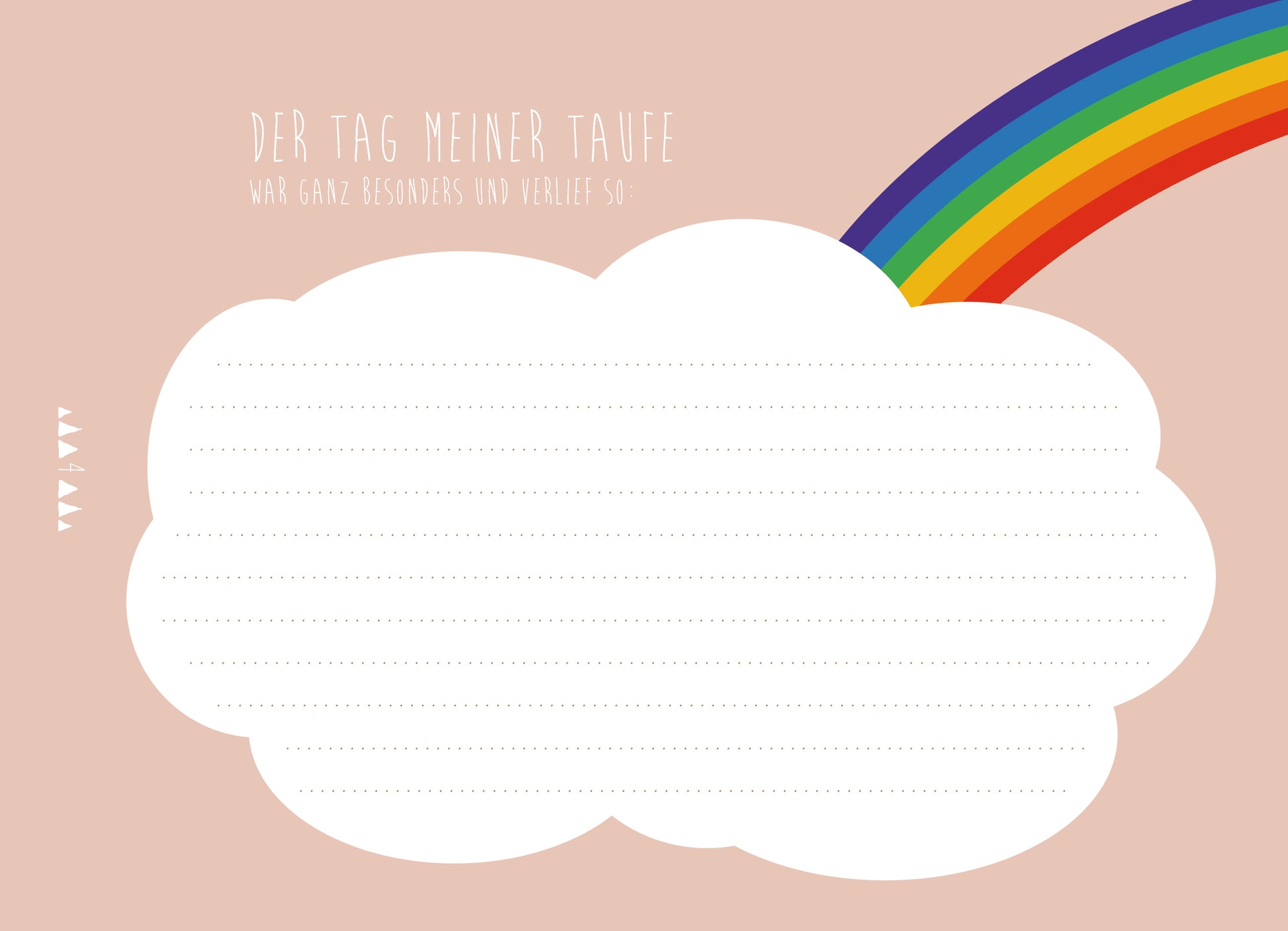 Freundeheft "Mein Taufbuch" in blau von Ava & Yves - liebevoll gestaltet für Erinnerungen zur Taufe