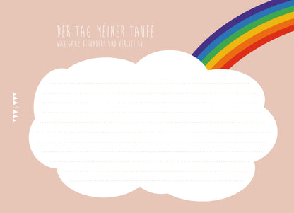 Freundeheft "Mein Taufbuch" in blau von Ava & Yves - liebevoll gestaltet für Erinnerungen zur Taufe