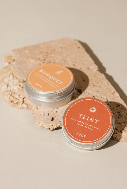 ZWei Verschiedene Lippenbalsame von Azur Natural Bodycare – natürliche Pflegeprodukte