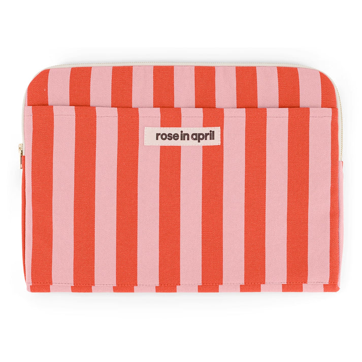 Laptophülle von Rose in April: 100 % Baumwolle,  OEKO-TEX zertifiziert, passen für 13" & 14" Laptop