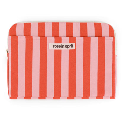 Laptophülle von Rose in April: 100 % Baumwolle,  OEKO-TEX zertifiziert, passen für 13" & 14" Laptop