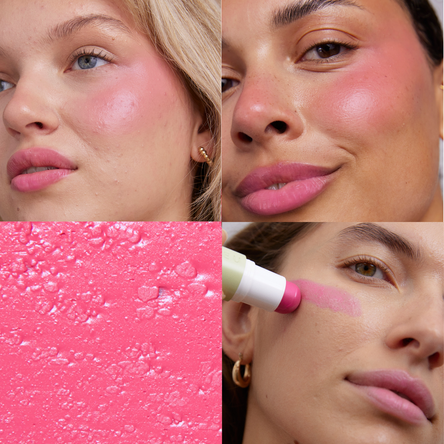 Blush Balm "Pink Pop" von Pure U verleiht Wangen und Lippen einen zarten Glow. Hält den ganzen Tag. 